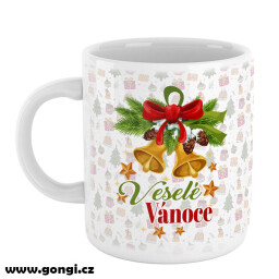 Hrnek 330 ml - Veselé Vánoce - Zvonečky